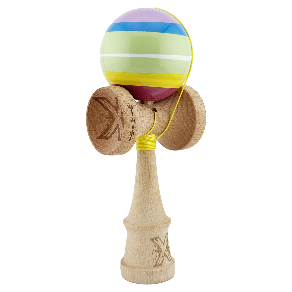 Kendama X SPECTRUM Originala, Profesionala, Vivimall, Big Cups V2, Super Sticky Legendary Cupe Mari, Rulment Metalic cu Ata 55 cm, Multicolor - vivimall.ro