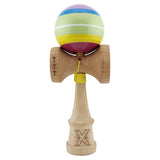 Kendama X SPECTRUM Originala, Profesionala, Vivimall, Big Cups V2, Super Sticky Legendary Cupe Mari, Rulment Metalic cu Ata 55 cm, Multicolor