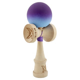 Kendama X Originala, Profesionala, Flippy, Big Cups V2, Rubber Grip cu Cupe Mari, Rulment Metalic cu Ata 55 cm, Violet/Albastru - vivimall.ro