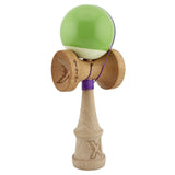Kendama X Originala, Profesionala, Vivimall, Big Cups V2, Super Sticky cu Cupe Mari, din lemn 18 cm, Rulment Metalic cu Ata 55 cm, Verde deschis/Alb - vivimall.ro