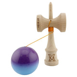 Kendama X Originala, Profesionala, Vivimall, Big Cups V2, Super Sticky, Rulment Metalic cu Ata 55 cm, Mov/Albastru - vivimall.ro