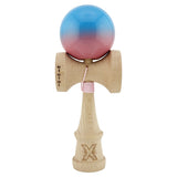 Kendama X Originala, Profesionala, Vivimall, Big Cups V2, Super Sticky, Rulment Metalic cu Ata 55 cm, Albastru/Roz - vivimall.ro