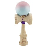 Kendama X Originala, Profesionala, Vivimall, Big Cups V2, Super Sticky Cupe Mari, Rulment Metalic cu Ata 55 cm,Roz/Verde - vivimall.ro