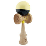 Kendama X Originala, Profesionala, Flippy, Big Cups V2, Super Sticky cu Cupe Mari, Rulment Metalic, din lemn 18 cm, Ata 55 cm, Galben/Negru