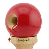Kendama X Originala, Profesionala, Vivimall, Big Cups V2, Super Sticky cu Cupe Mari, Rulment Metalic, din lemn 18 cm, Ata 55 cm, Alb/Rosu - vivimall.ro