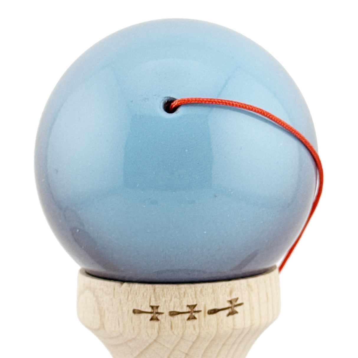 Kendama X Originala, Profesionala, Flippy, Big Cups V2, Super Sticky Cupe Mari, Rulment Metalic cu Ata 55 cm, Albastru Deschis/Mov/Roz - vivimall.ro