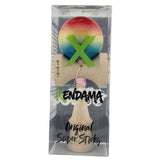 Kendama X Originala, Profesionala, Flippy, Big Cups V2, Super Sticky Cupe Mari, Rulment Metalic cu Ata 55 cm, Rosu/Galben/Albastru - vivimall.ro