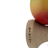 Kendama X Originala, Profesionala, Flippy, Big Cups V2, Super Sticky Cupe Mari, Rulment Metalic cu Ata 55 cm, Verde/Galben/Rosu - vivimall.ro