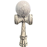 Kendama X Originala, Profesionala, Vivimall, Cracked, din Lemn, 18 cm, Alb/Negru - vivimall.ro
