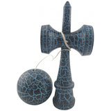 Kendama X Originala, -Profesionala, Vivimall, Cracked, din Lemn, 18 cm, -Negru, Albastru - vivimall.ro