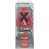 Kendama X Originala, Profesionala, Flippy, Cracked, din Lemn, 18 cm, Rosu/Alb - vivimall.ro