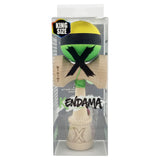 Kendama X Originala, Profesionala, Vivimall, Big Cups V3, Rubber Grip model galben/negru/verde - vivimall.ro
