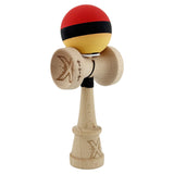 Kendama X Originala, Profesionala, Vivimall, Big Cups V3, Rubber Grip model rosu/negru/galben - vivimall.ro