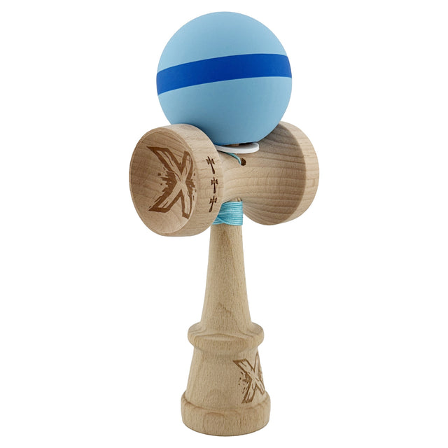 Kendama X Originala, Profesionala, Vivimall, Big Cups V3, Rubber Grip model bleu/albastru/bleu - vivimall.ro