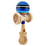 Kendama X Originala, Profesionala, Vivimall, SATURN Blue Planet, Super Sticky cu Cupe Mari KING SIZE V3, Gaura in Baza, Rulment Metalic, din lemn 18 cm, Ata 62/65 cm, Albastru - vivimall.ro