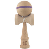 Kendama X Originală, Profesională, Flippy, din Lemn, 18 cm, Dunga Mov - vivimall.ro