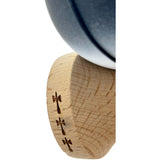 Kendama X Originala, Profesionala, Flippy, Big Cups V2, Rubber Grip cu Cupe Mari, Rulment Metalic cu Ata 55 cm,-Gradient Alb/Negru - vivimall.ro