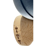 Kendama X Originala, Profesionala, Vivimall, Big Cups V2, Rubber Grip cu Cupe Mari, Rulment Metalic cu Ata 55 cm,-Gradient Alb/Negru - vivimall.ro