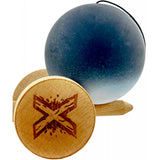 Kendama X Originala, Profesionala, Flippy, Big Cups V2, Rubber Grip cu Cupe Mari, Rulment Metalic cu Ata 55 cm,-Gradient Alb/Negru - vivimall.ro