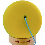 Kendama X Originala, Profesionala, Flippy, Big Cups V2, Rubber Grip cu Cupe Mari, Rulment Metalic cu Ata 55 cm,-Gradient Galben/Albastru - vivimall.ro