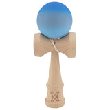 Kendama X Originala, Profesionala, Vivimall, din Lemn, Rubber Grip, 18 cm, Albastru/Gri/Bleu - vivimall.ro
