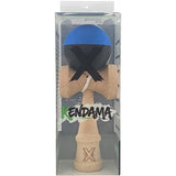 Kendama X Originala, Profesionala, Flippy, din Lemn, Rubber Grip, 18 cm, Albastru/Negru - vivimall.ro