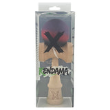 Kendama X Originala, Profesionala, Vivimall, din Lemn, Rubber Grip, 18 cm, Mov/Rosu/Negru - vivimall.ro