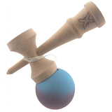 Kendama X Originala, Profesionala, Vivimall, din Lemn, Rubber Grip, 18 cm, Roz/Mov/Albastru - vivimall.ro