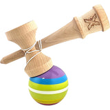 Kendama X Originala, Profesionala, Flippy, din Lemn, Super Sticky, 18 cm, Multicolor - vivimall.ro