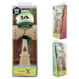 Kendama X Originala, Profesionala, Vivimall, DRAGON Series, Super Sticky cu Cupe Mari King Size V3, Rulment Metalic si Gaura in Baza, din Lemn 18 cm, Ata 55 cm, Verde deschis/Negru - vivimall.ro