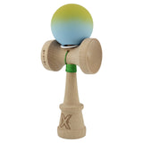 Kendama X Originala, Profesionala, Vivimall, Big Cups V3, Rubber Grip model galben/albastru - vivimall.ro
