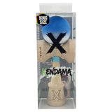Kendama X Originala, Profesionala, Vivimall, Big Cups V3, Rubber Grip model Albastru/alb - vivimall.ro