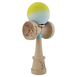 Kendama X Originala, Profesionala, Vivimall, Big Cups V3, Rubber Grip model Galben Verde - vivimall.ro