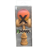 Kendama X Original, Професионална, Гумена дръжка, Дървена, 18 см, Розова/Оранжева/Жълта