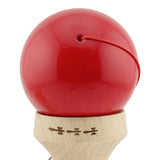 Kendama X Originala, Profesionala, Vivimall, Super Sticky cu Cupe Mari KING SIZE V3, Gaura in Baza, Rulment Metalic, din lemn 18 cm, Ata 62/65 cm, Bicolor Rosu/Alb - vivimall.ro