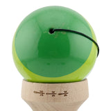 Kendama X Originala, Profesionala, Vivimall, Super Sticky cu Cupe Mari KING SIZE V3, Gaura in Baza, Rulment Metalic, din lemn 18 cm, Ata 62/65 cm, Special Verde degrade - vivimall.ro