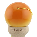 Kendama X Originala, Profesionala, Vivimall, Super Sticky cu Cupe Mari KING SIZE V3, Gaura in Baza, Rulment Metalic, din lemn 18 cm, Ata 62/65 cm, Gradient Portocaliu/Galben/Alb - vivimall.ro