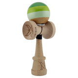 Kendama X Originala, Profesionala, Vivimall, Super Sticky cu Cupe Mari KING SIZE V3, Gaura in Baza, Rulment Metalic, din lemn 18 cm, Ata 62/65 cm, Special Verde degrade - vivimall.ro