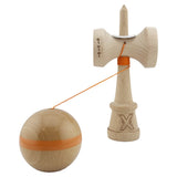 Kendama X Originala, Profesionala, Vivimall, Super Sticky, Cupe Mari KING SIZE V3, Gaura in Baza, Rulment Metalic, din lemn 18 cm, Ata 55 cm, Original Portocaliu - vivimall.ro