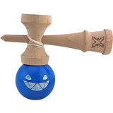 Kendama X Originala, Profesionala Limited Crazy Smile, Vivimall, din Lemn, Super Stiky, 18 cm, Albastru - vivimall.ro