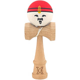 Kendama X Original, Professional, Дървен крал, 18 см, Червен/Бял/Жълт