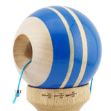 Kendama X Rainbow Originala, Profesionala, Flippy, Big Cups V2, Super Sticky cu Cupe Mari, Rulment Metalic, din lemn 18 cm, Ata 55 cm, Albastru/Maro - vivimall.ro