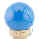 Kendama X Rainbow Originala, Profesionala, Flippy, Big Cups V2, Super Sticky cu Cupe Mari, Rulment Metalic, din lemn 18 cm, Ata 55 cm, Albastru/Maro - vivimall.ro