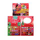 Set de Machiaj Kevin&Coco, 70 de Culori, Paleta de Farduri, Model Merry Christmas, Oglinda Ovala, 22.3x17.2x1.9 cm, Multicolor - vivimall.ro