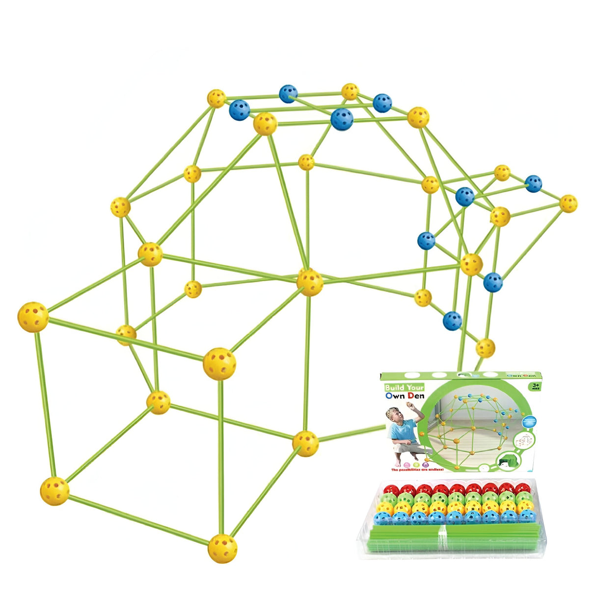 Kit De Constructie Fort 87 piese | KidoFort - vivimall.ro