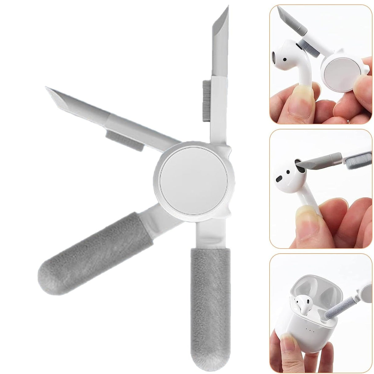 Kit Multifunctional de Curatare Produse Electronice 10in1, Flippy, pentru Laptop, Tastatura, Telefon, Casti, Roz - vivimall.ro