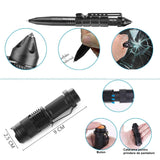 Kit supravietuire multifuncional Flippy, 42 de Instrumente Profesionale, Echipament de prim-ajutor, Drumetie, Camping, Negru - vivimall.ro