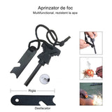 Kit supravietuire multifuncional Flippy, 42 de Instrumente Profesionale, Echipament de prim-ajutor, Drumetie, Camping - vivimall.ro
