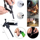 Kit Supravietuire Multifunctional Instrumente Profesionale, Trusa De Prim-Ajutor, Pentru Camping, Drumetii, Aventuri In Aer Liber, Borseta Inclusa, Model Army - vivimall.ro