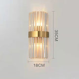Lampa de Perete in Interior, Flippy, Lampa de Lux pentru Decor de Interior, Corp de Iluminat Tip aplica, din Inox Auriu si Cristal, Lumina Calda Rece Neutra, 35 x 18 cm, Ideal pentru Camere Mici si Medii, Transparent Auriu - vivimall.ro